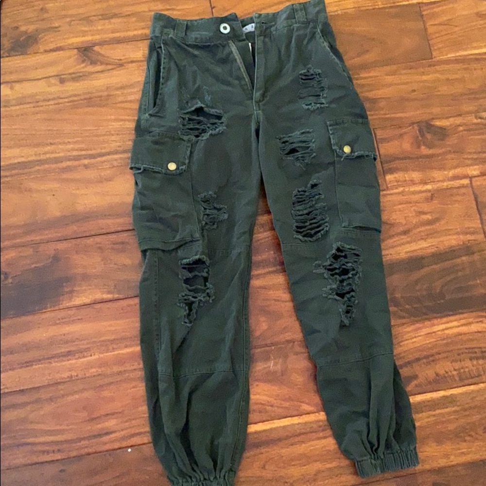 Carmar Green cargo joggers
